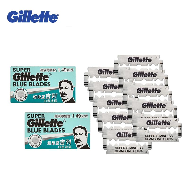 Gillette Super Blue Double Edge Razor Blades — Sharp