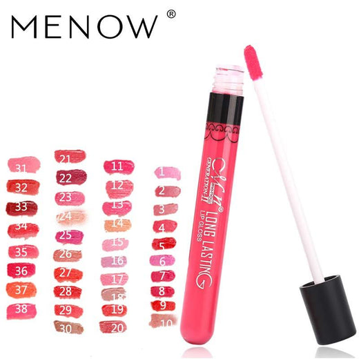 Matte Lip Gloss, 38 Colors for Long-Lasting Color
