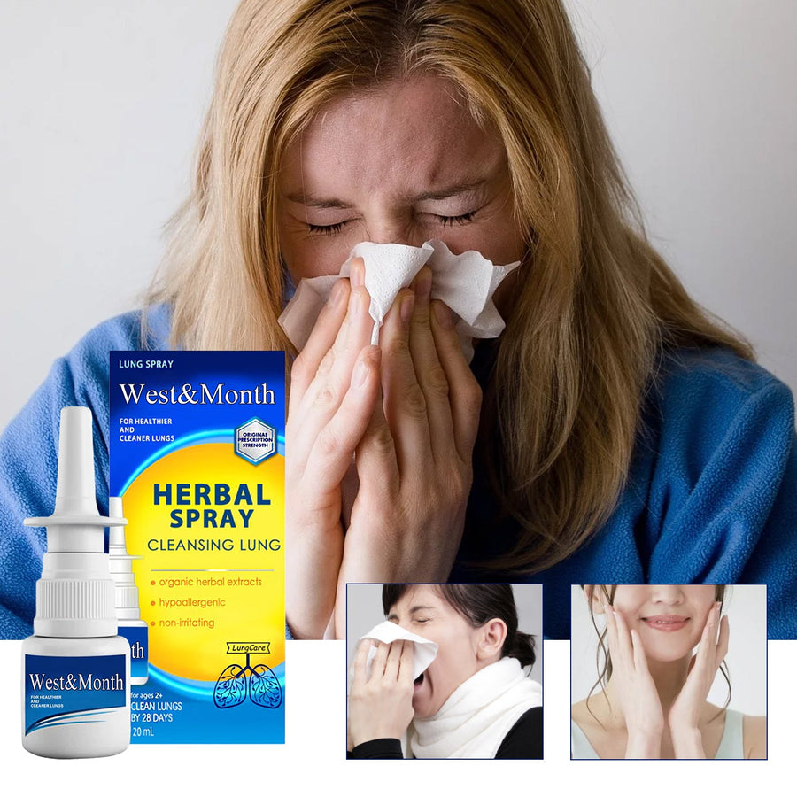 Organic Herbal Nasal Spray for Daily Congestion Relief