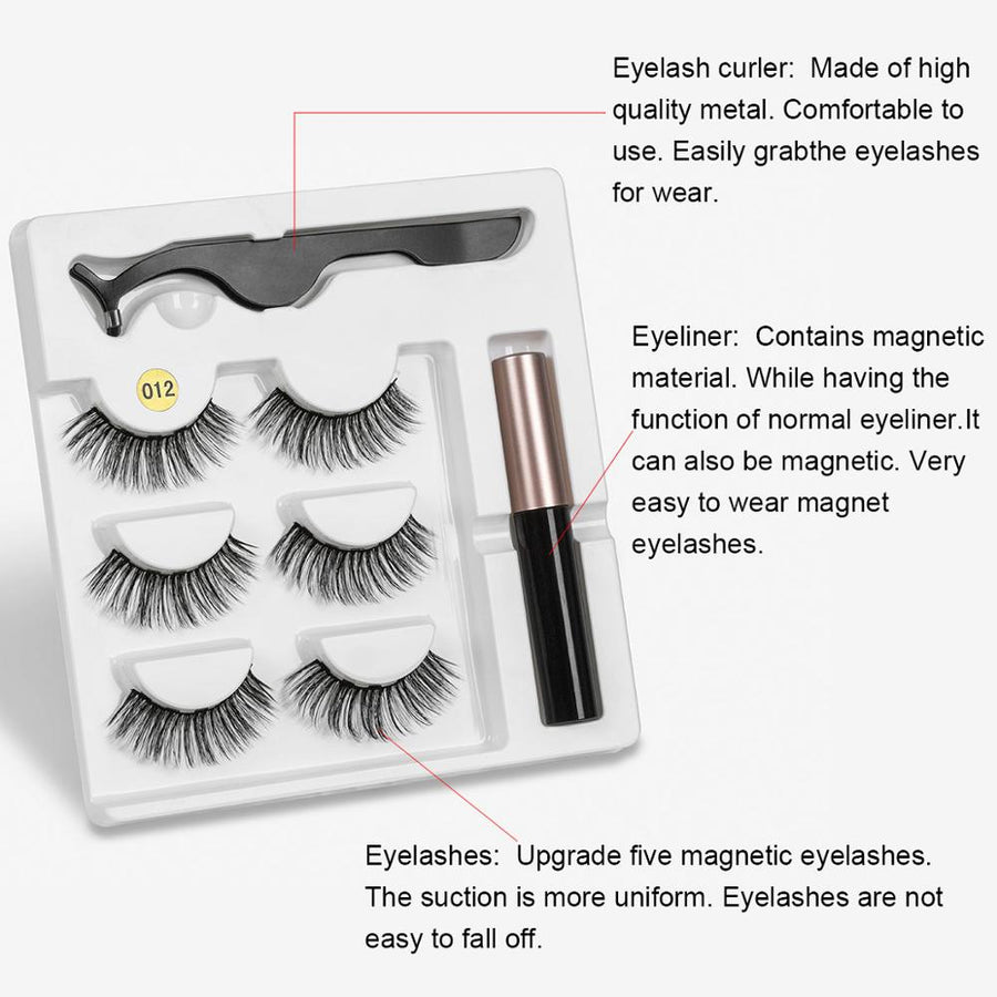 Magnetic Eyelashes Set for Easy, No-Glue Eye Looks