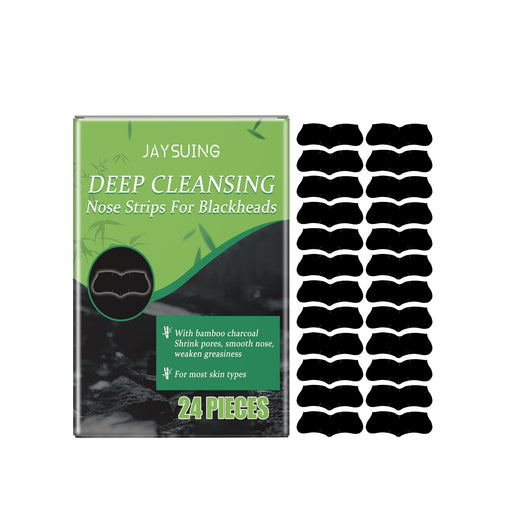 Charcoal Nose Pore Strips for Blackhead Removal, 24-Pack