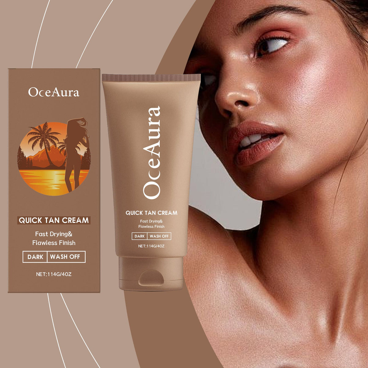 Self-Tanning Cream - Fast-Drying, Flawless Sunless Glow
