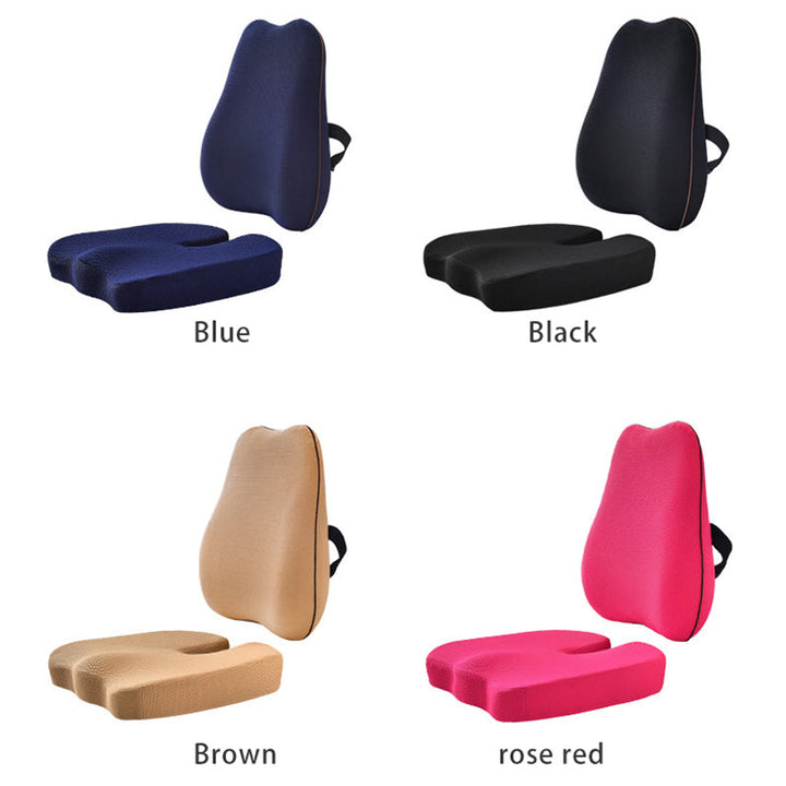 Lumbar Support Cushion for Office Chair — Memory Foam Back