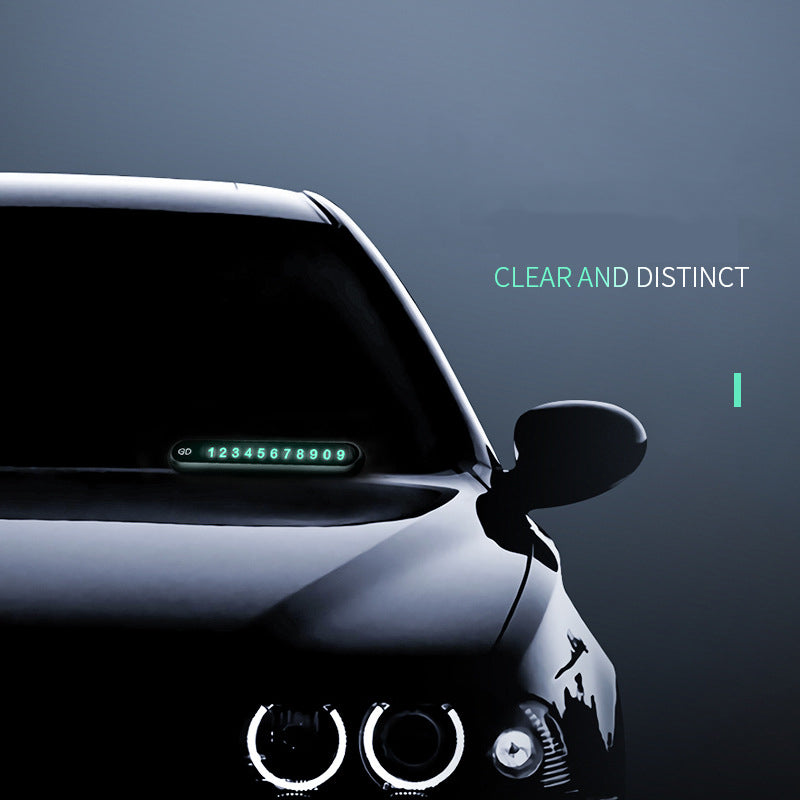 Parking Plate — Clear LED Illuminated Temporary Parking