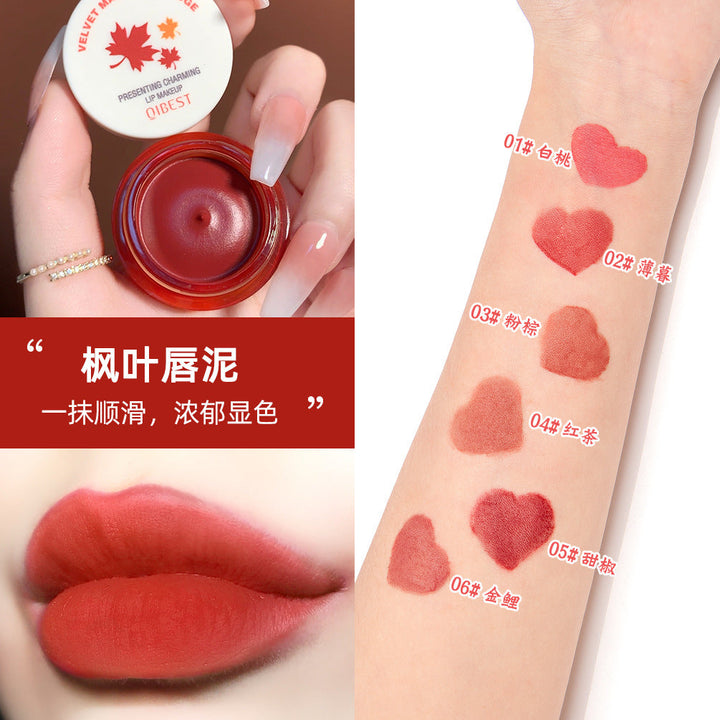 Matte Lip Mud for Soft-Focus, Blurred Velvet Color