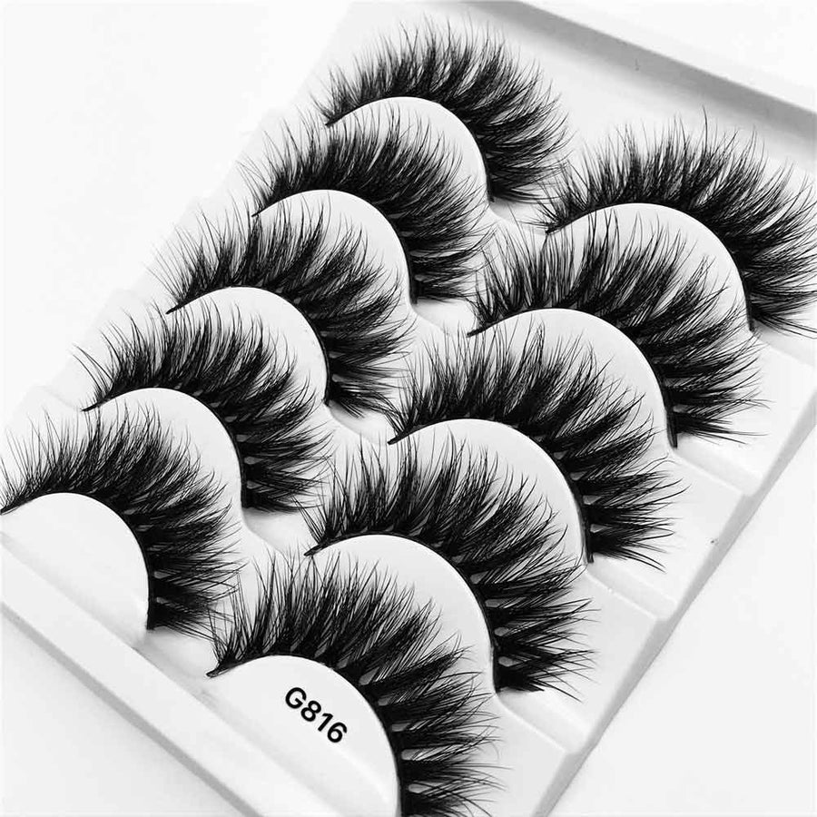 False Eyelashes: Dramatic 3D Volume, 5 Lash Styles