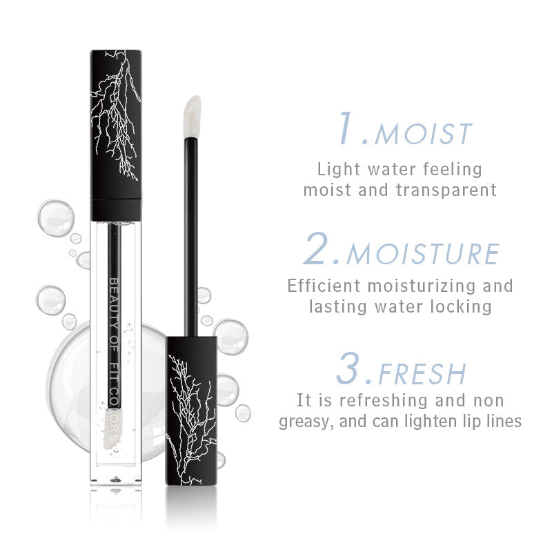 Transparent Lip Oil Gloss for Lasting Moisture Shine