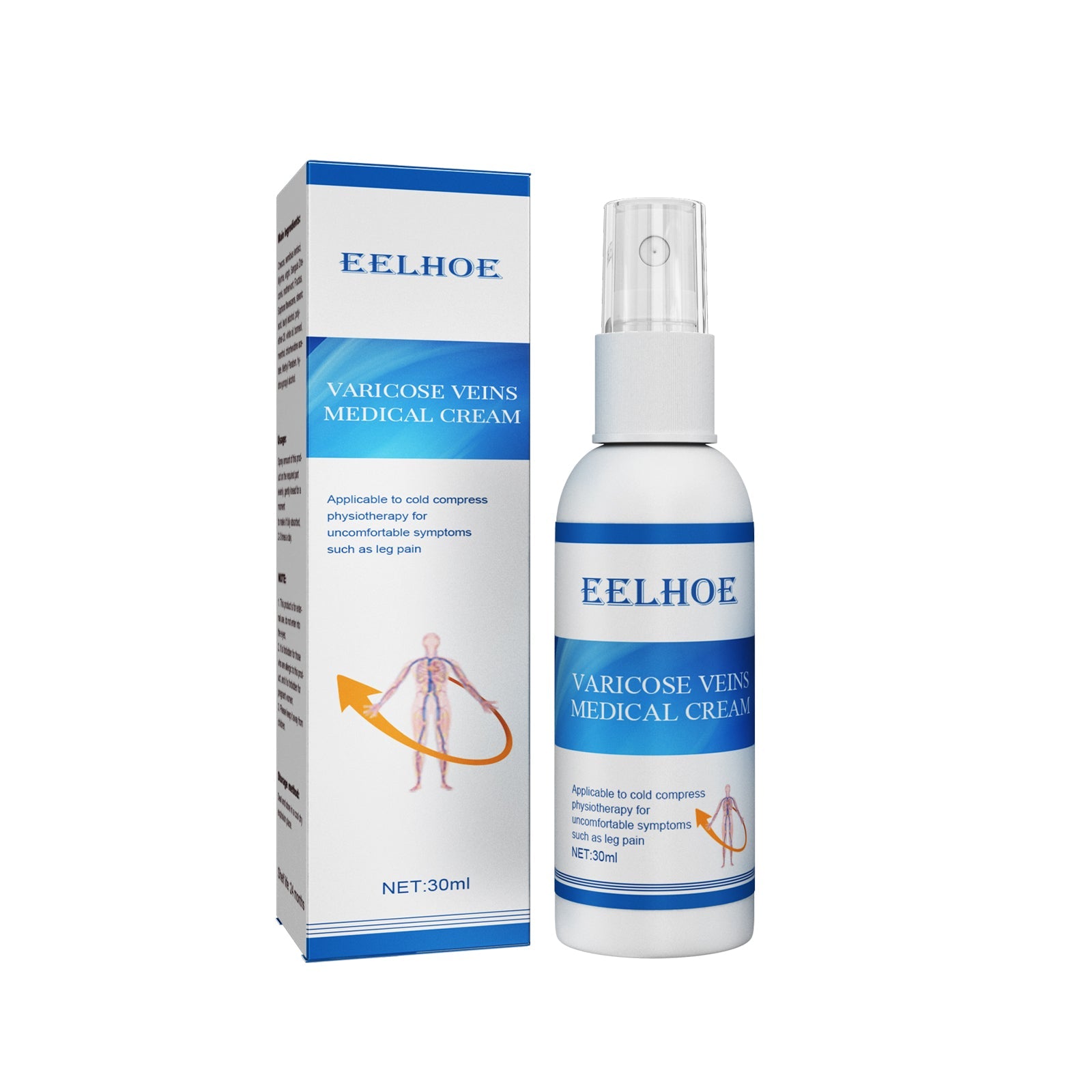 Duplicate product display showing spray bottle and packaging box in identical presentation