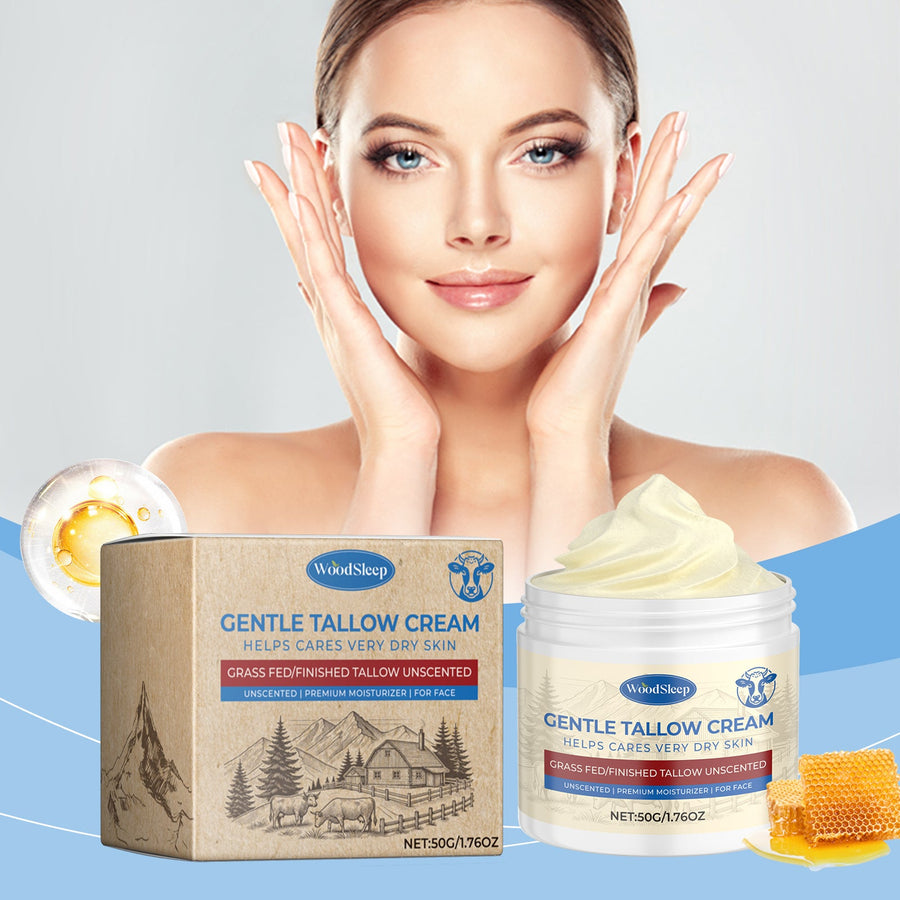 Grass-Fed Tallow Facial Moisturizer for Very Dry Skin