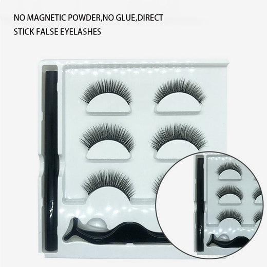 Glue-Free False Eyelashes With Magic Eyeliner Set