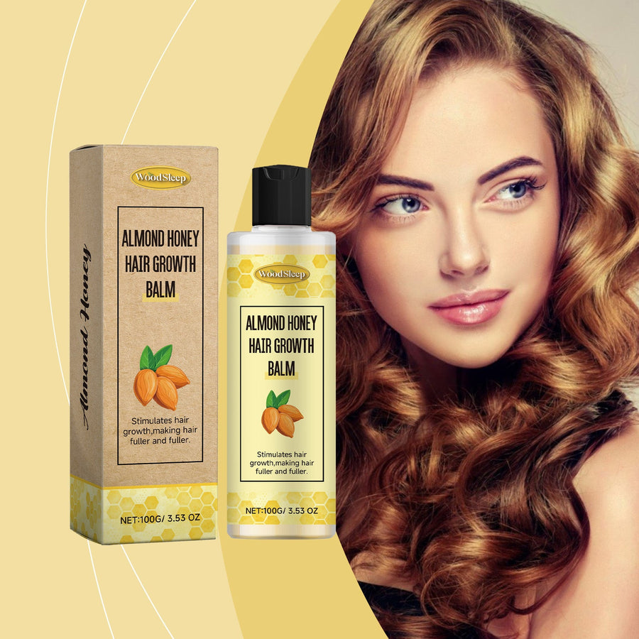 Almond Honey Hair Balm for Fuller-Looking, Smoother Hair