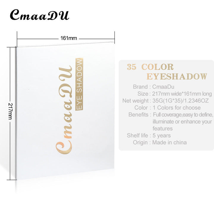35-Color Matte Eyeshadow Palette for Bold Eye Looks