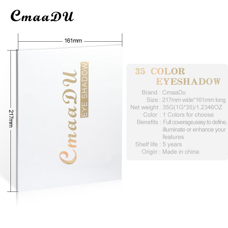 35-Color Matte Eyeshadow Palette for Bold Eye Looks