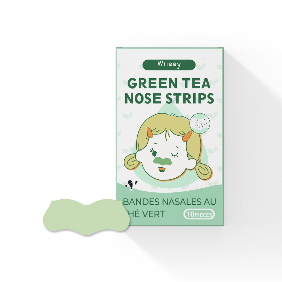 Green Tea Nose Pore Strips — Gentle Blackhead Removal