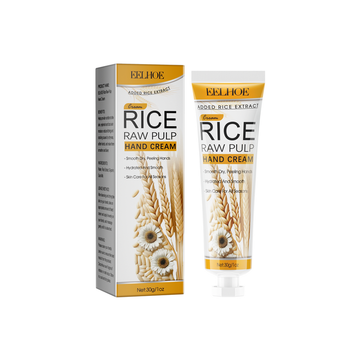 Rice Raw Pulp Hand Cream for Dry, Cracked Hands