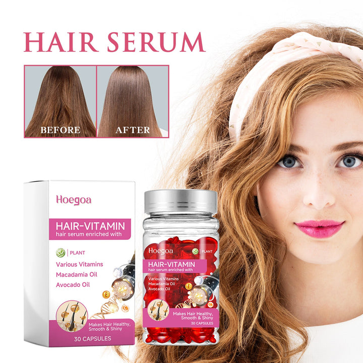 Hair Serum Capsules for Smooth, Shiny, Frizz-Free Hair