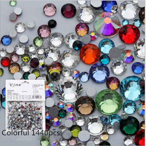 Rhinestones for Nails Design Kit — 1440 HotFix Crystals