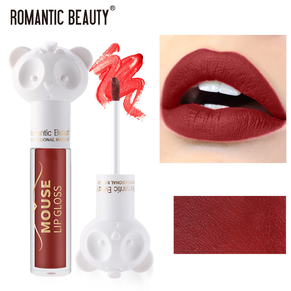 Lip Glaze for Soft-Matte Berry-Toned Color