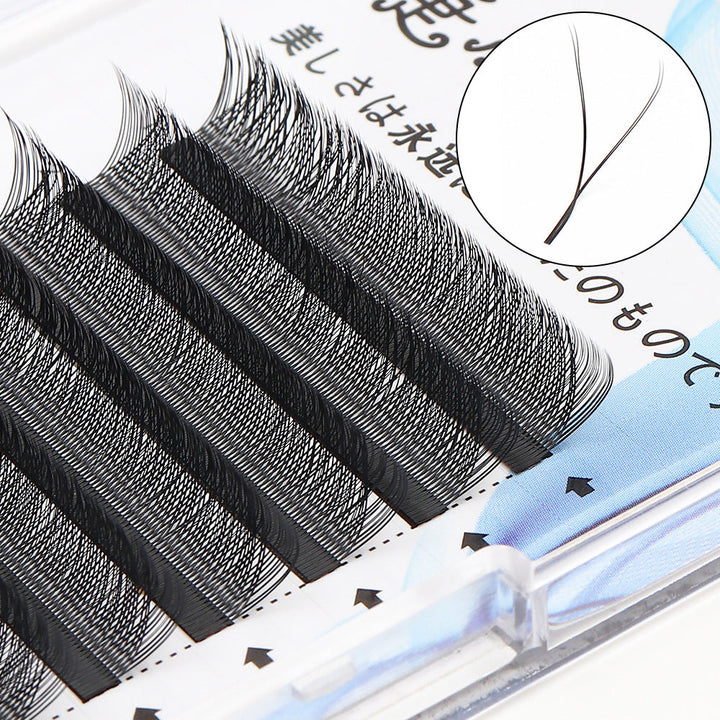Y-Shaped Curved False Eyelashes for Fuller Lash Fans