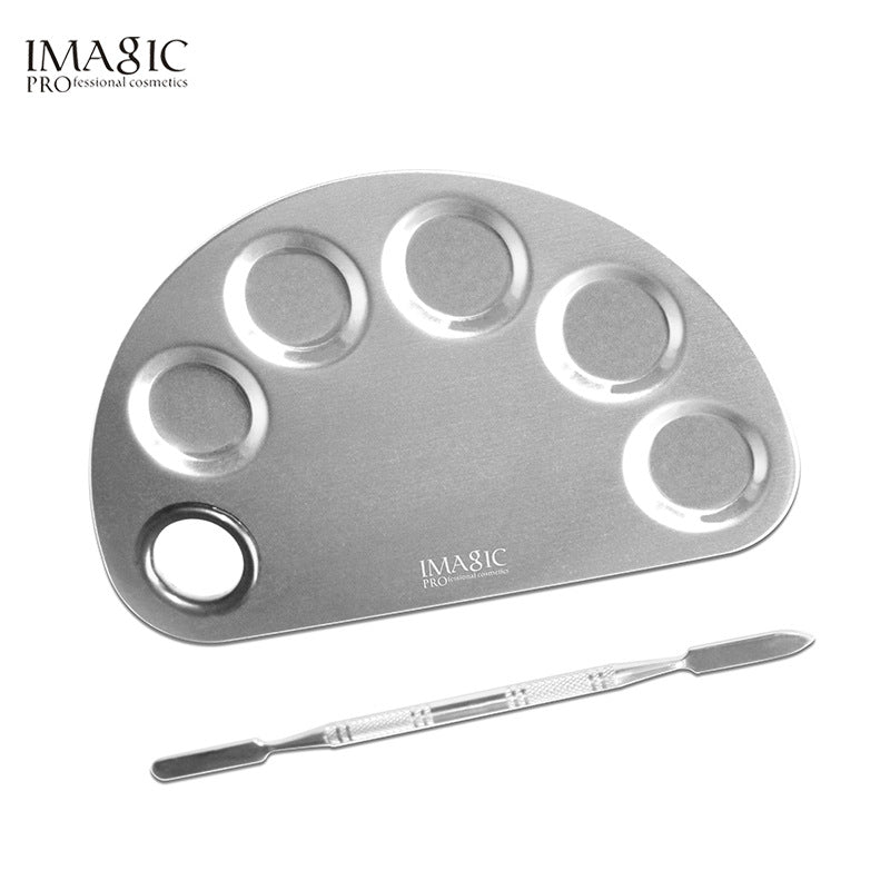 Stainless Steel Makeup Palette for Clean Color Mixing