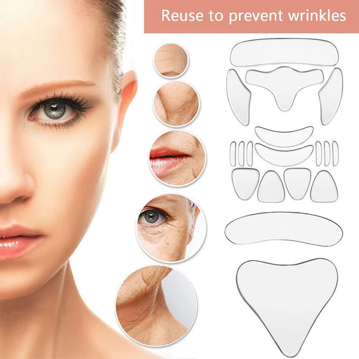 Silicone Wrinkle Patches for Reusable Smoothing Care