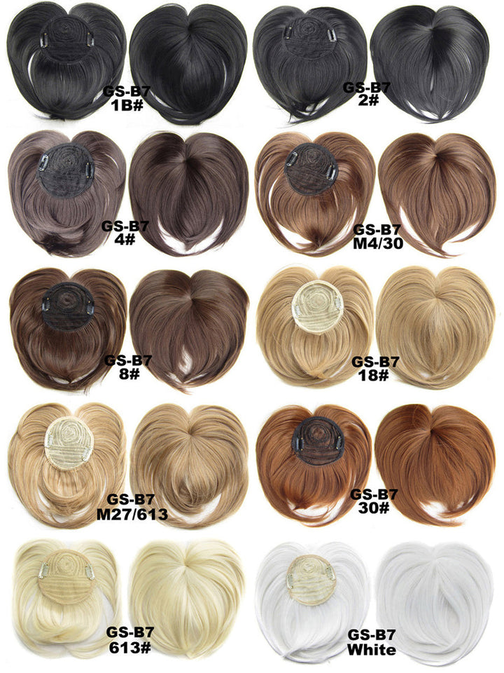 Clip In Bangs Synthetic — Blunt Fringe Hairpiece in 9+