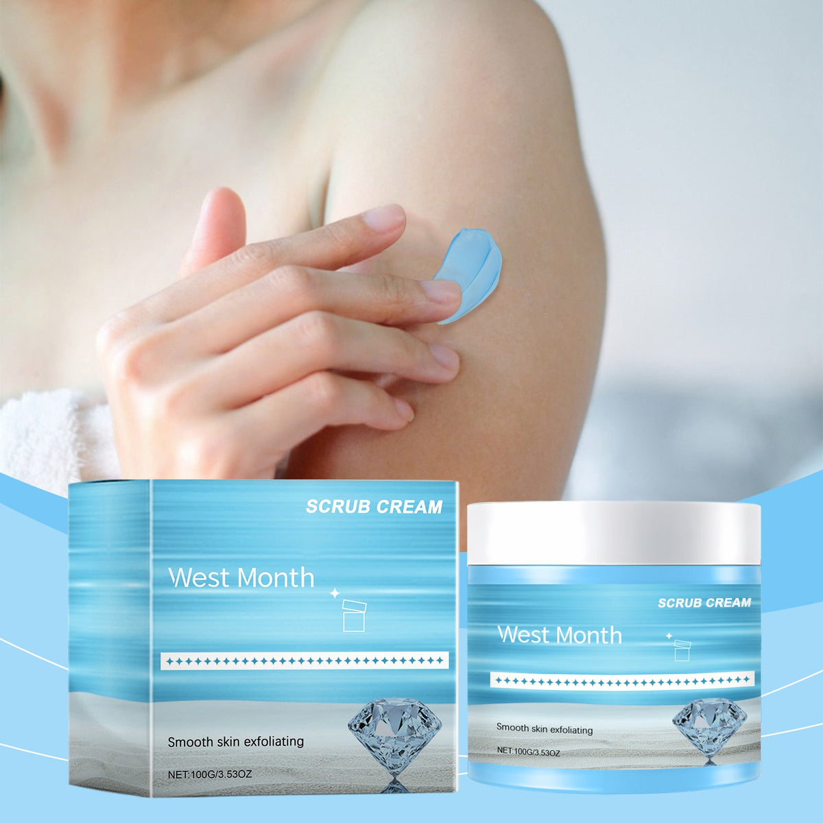 West&Month Body Scrub for Smooth, Bright Skin