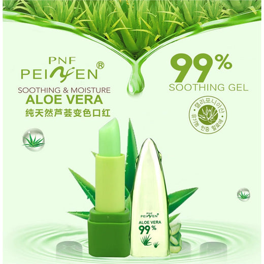 Aloe Vera Color-Changing Lip Balm for Soft Pink Lips