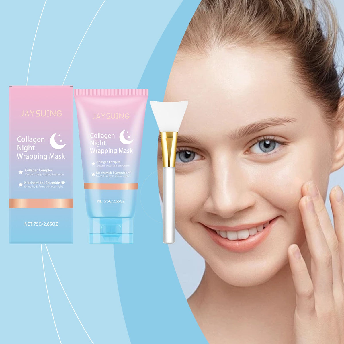 Collagen Night Peel-Off Mask with Niacinamide & Ceramide