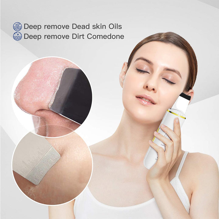 Ultrasonic Skin Scrubber — Clearer, Firmer Skin with Ion
