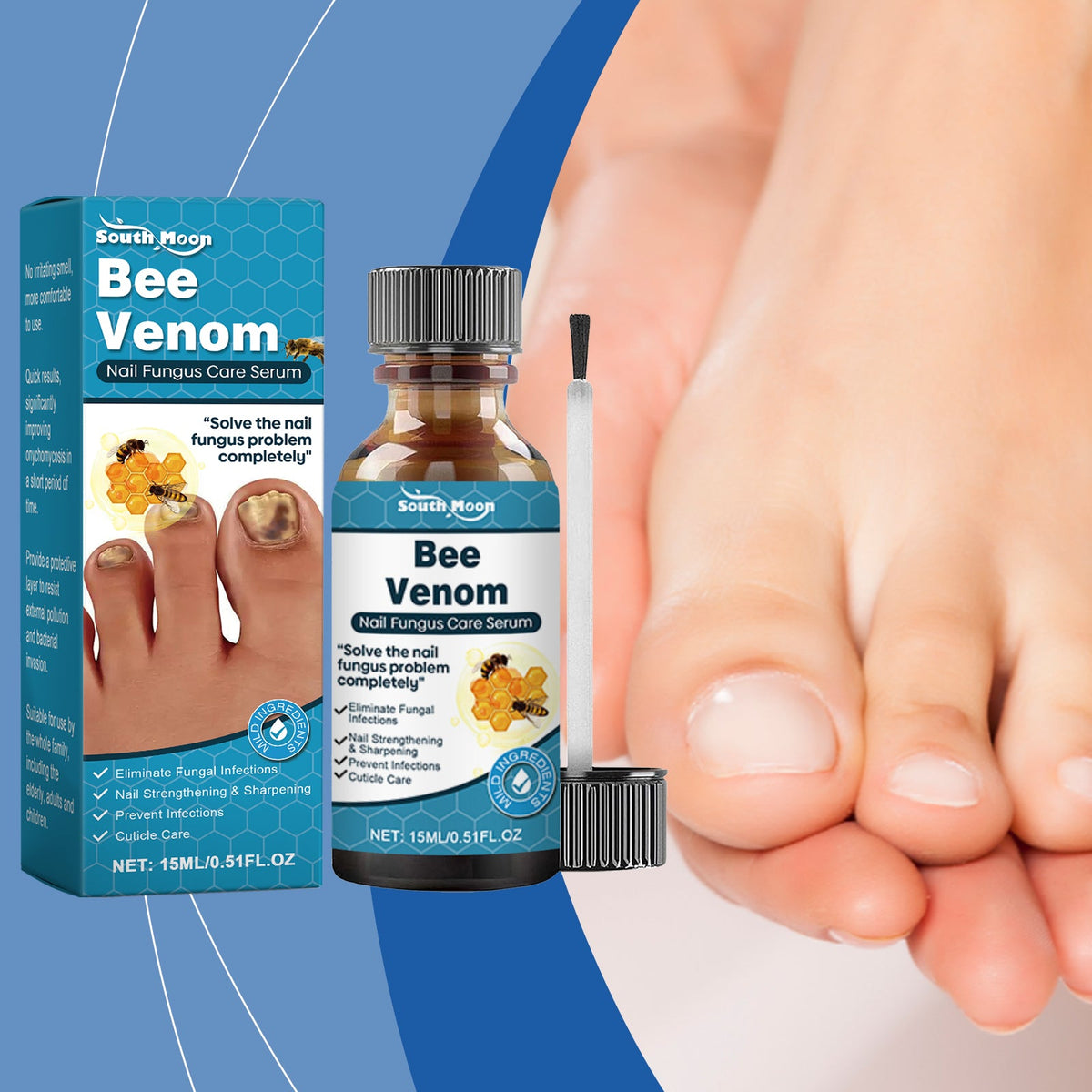 Bee Venom Nail Care Essence for Stronger Cleaner Nails