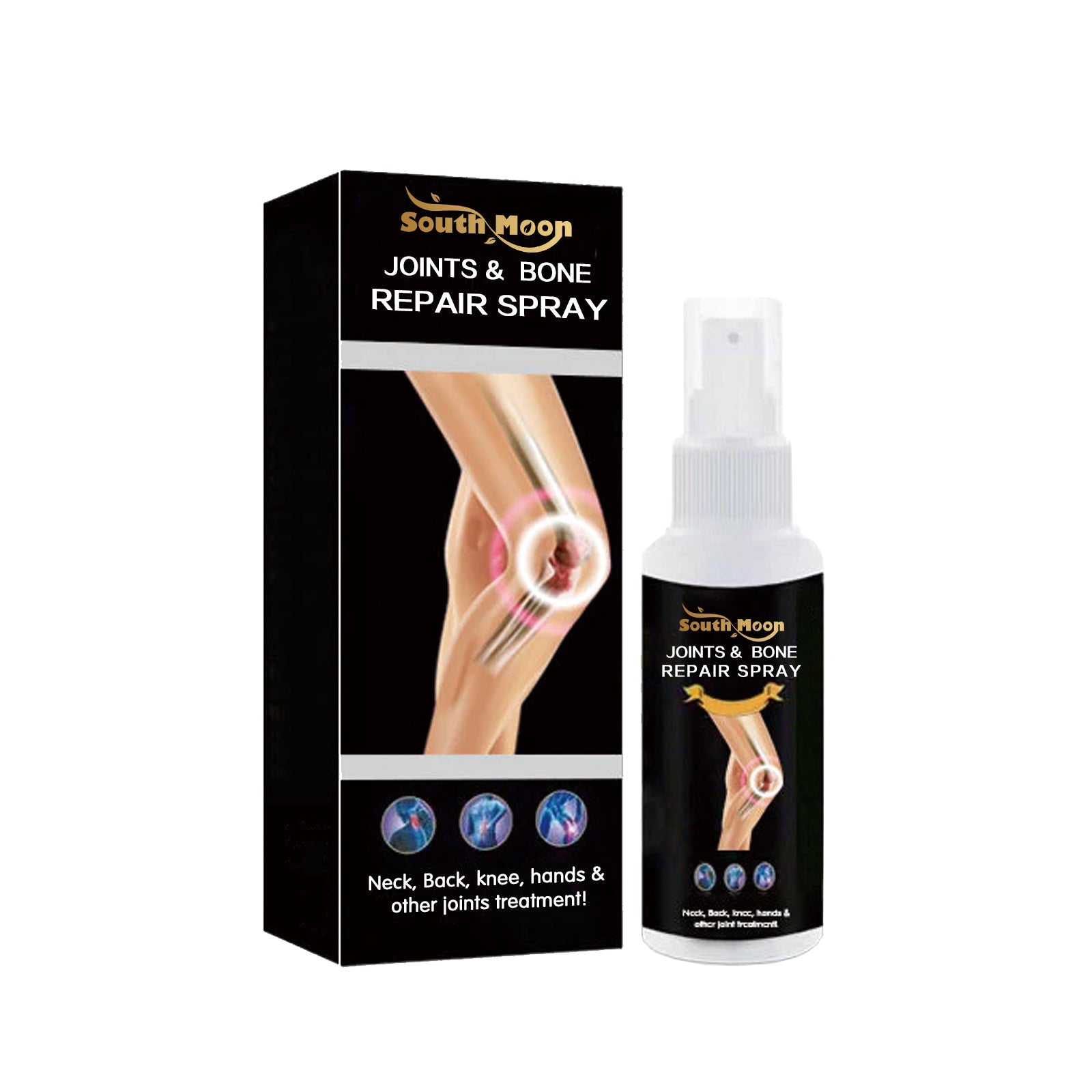 Duplicate of product box and spray bottle on white background