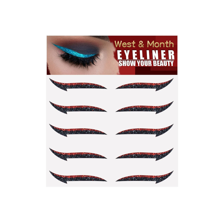 Reusable Eyeliner Stickers for Dramatic Stage Makeup