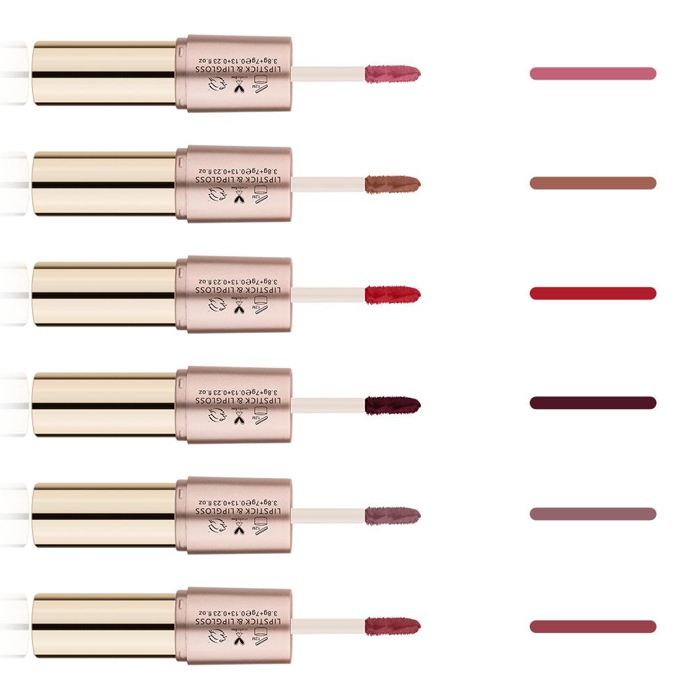 2-in-1 Matte Lipstick Duo for Versatile Everyday Looks