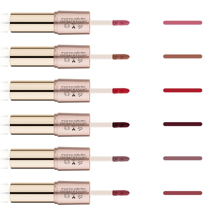 2-in-1 Matte Lipstick Duo for Versatile Everyday Looks