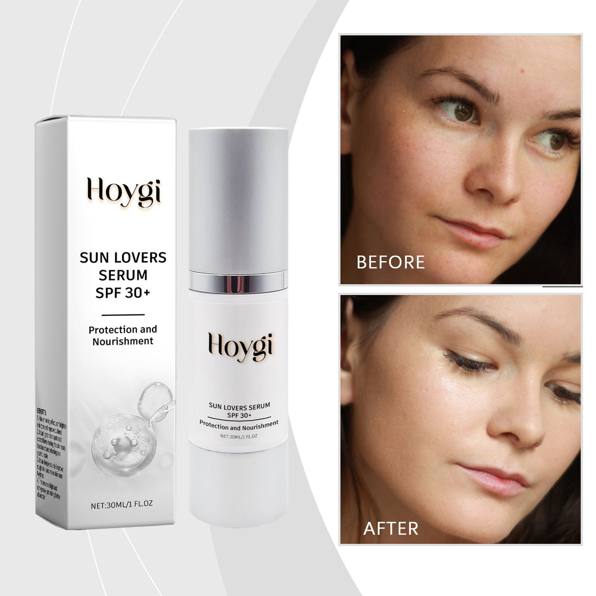 Hoygi SPF 30+ Essence Lotion, Lightweight Sun Serum