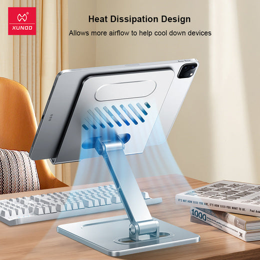 Aluminum Tablet Stand with Heat Dissipation — Cool, Stable