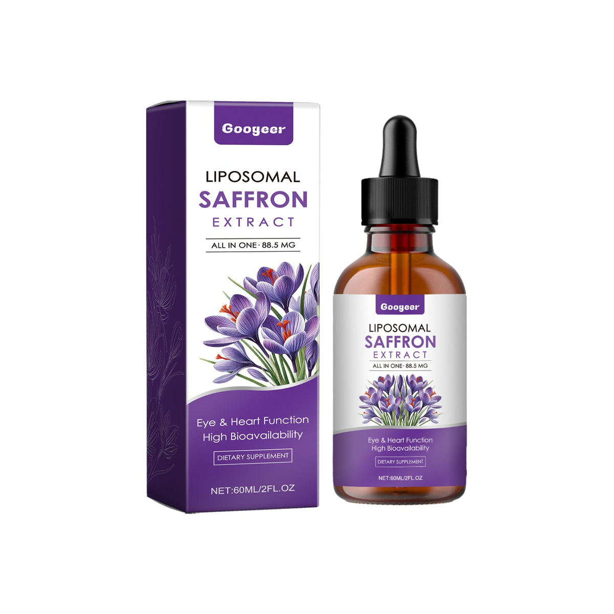 Saffron Supplement Drops, Dietary Supplement Body Therapy Bo