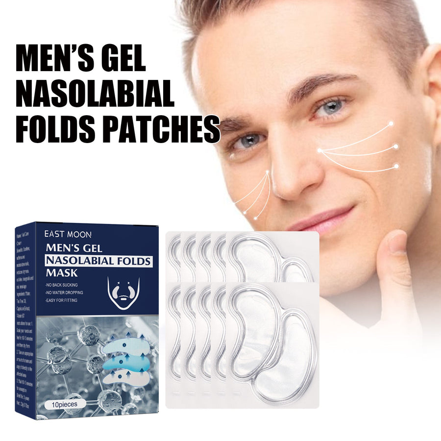 Men's Nasolabial Fold Patches for Smoother-Looking Skin