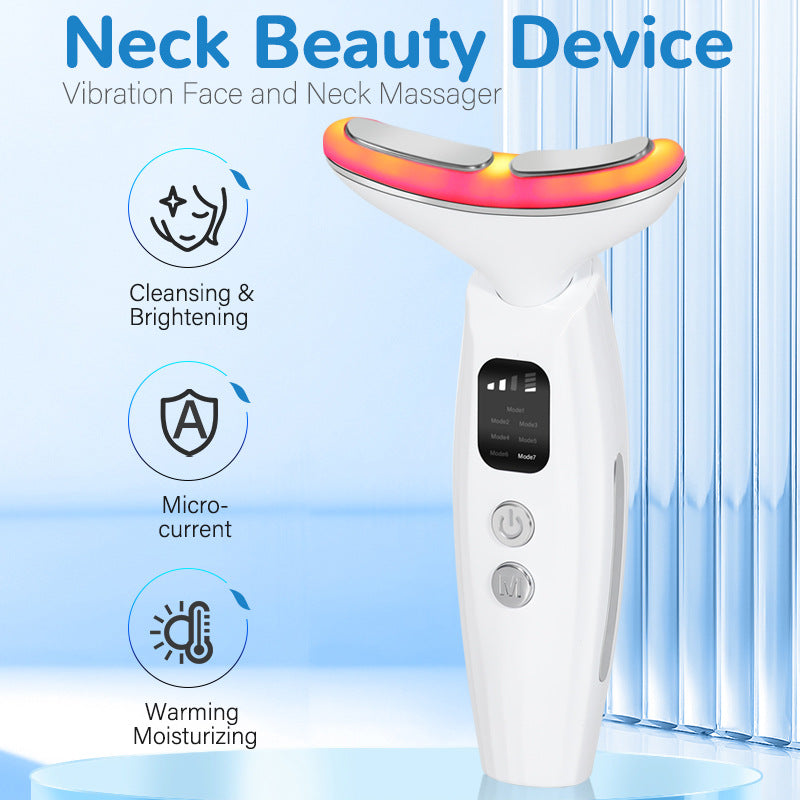 7-Color LED Neck Massager for Brighter-Looking Skin