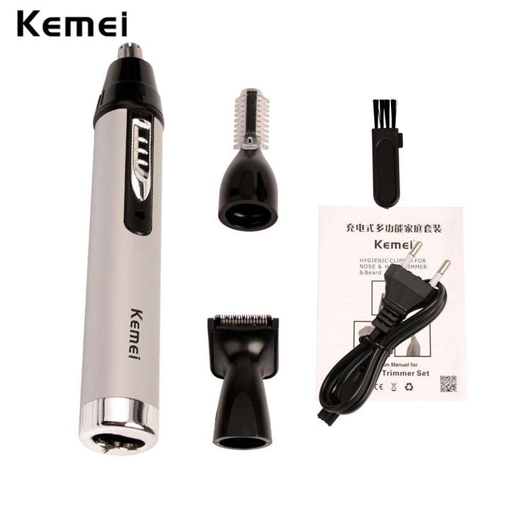 4-in-1 Grooming Trimmer — Painless Nose, Ear, Eyebrow, Beard