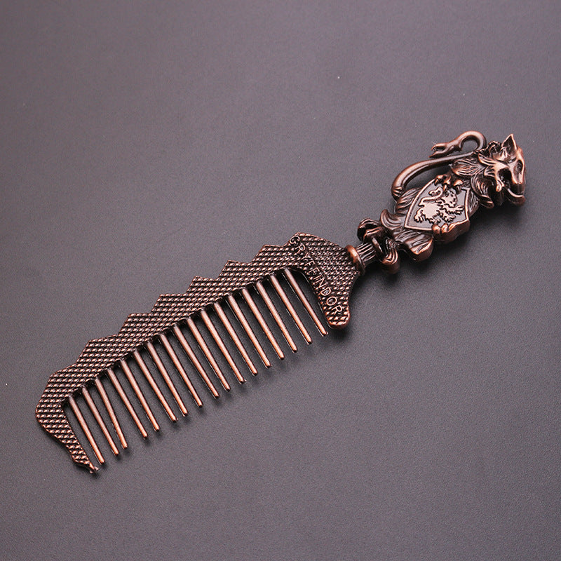 Gryffindor Ornate Metal Comb — Collectible Fan Gift