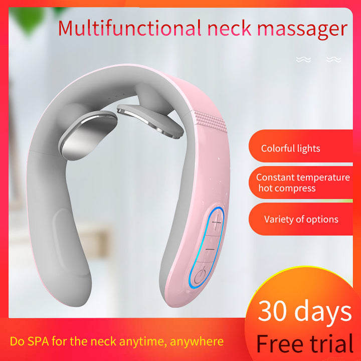 Cervical Spine Massager — Wearable Heat & Vibration Neck
