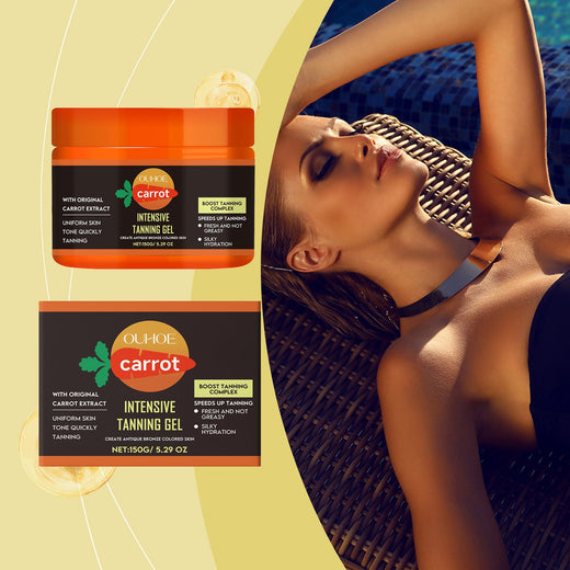 Carrot Tanning Gel for Fast Natural Bronze Skin
