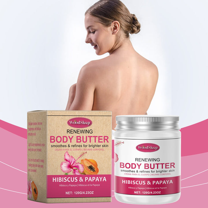 Hibiscus Body Butter for Dry, Soft, Glowing Skin Care