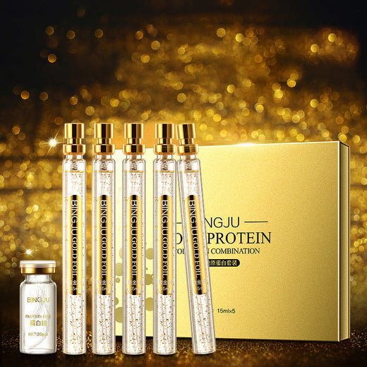 Gold Protein Facial Serum Set for Firmer-Looking Skin