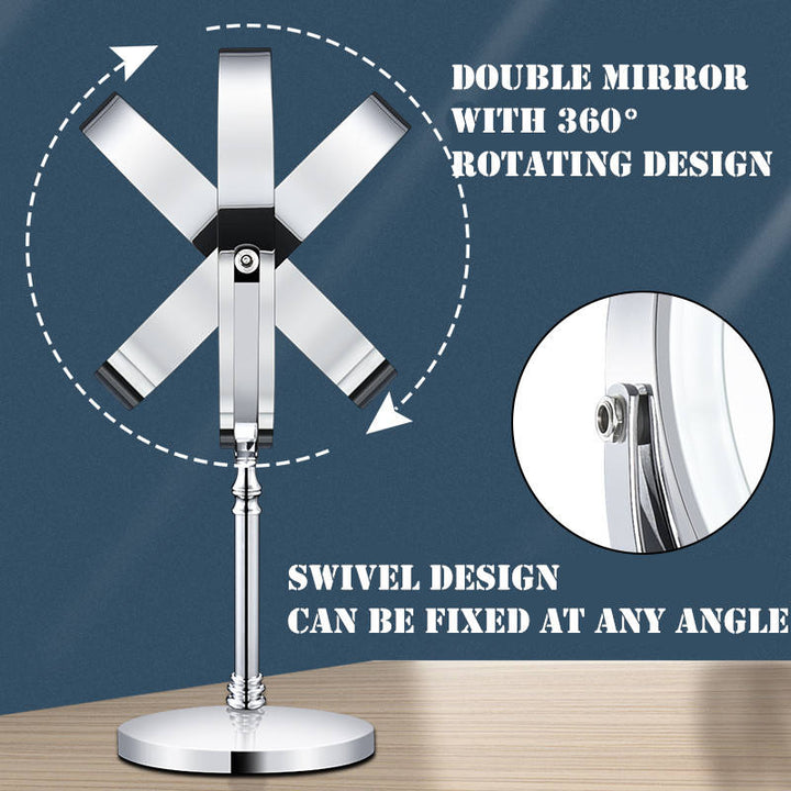 8" LED Vanity Mirror with Lights — 10X Magnification