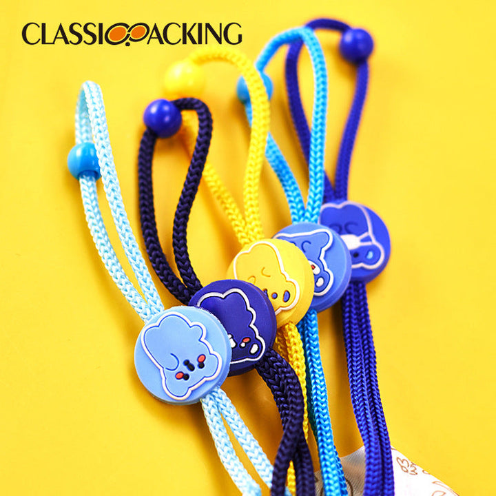 Cute Cartoon Mask Lanyards — 3-Pack Adjustable Neck Strap