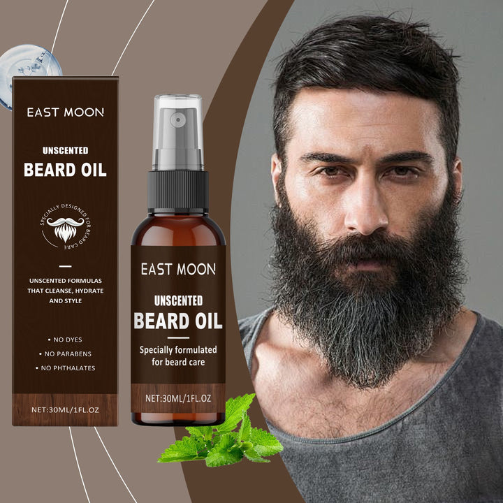 Unscented Beard Oil for Men – Soften, Moisturize, Easy Comb