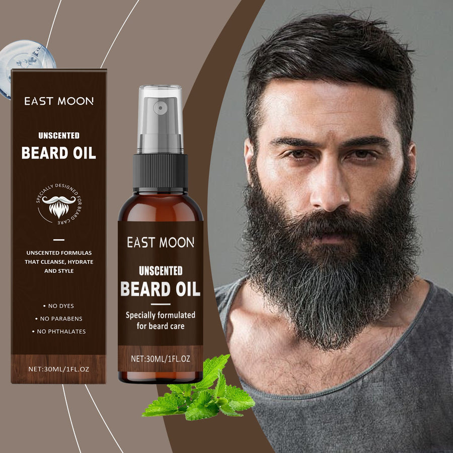 Unscented Beard Oil for Men – Soften, Moisturize, Easy Comb